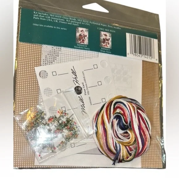 French Horn Santa Bead Ornament Kit Mill Hill 2002 Musical Santas - Picture 2 of 2